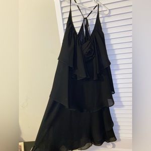 Black flowy layered dress